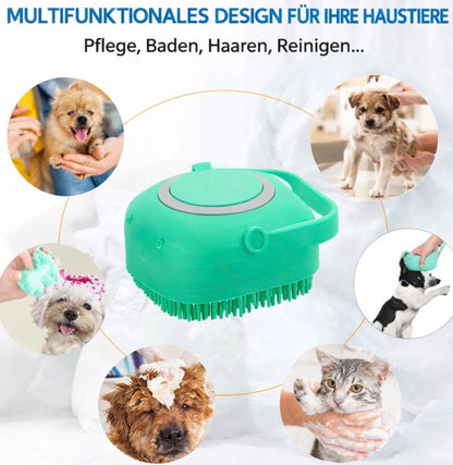 2in1 Haustier Shampoo Bürste – Fellpflege & Massage für Hunde & Katzen