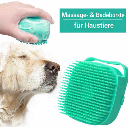 2in1 Haustier Shampoo Bürste – Fellpflege & Massage für Hunde & Katzen