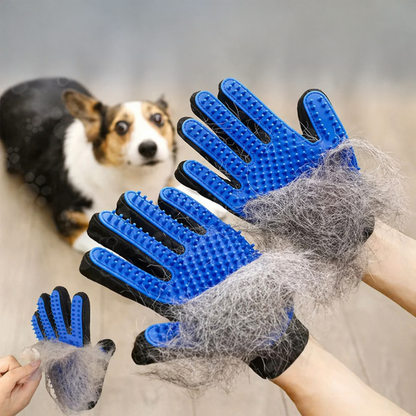 Haustier Fellpflege Handschuh – Haarentfernung & Massage für Hunde & Katzen