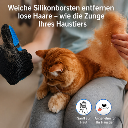 Haustier Fellpflege Handschuh – Haarentfernung & Massage für Hunde & Katzen