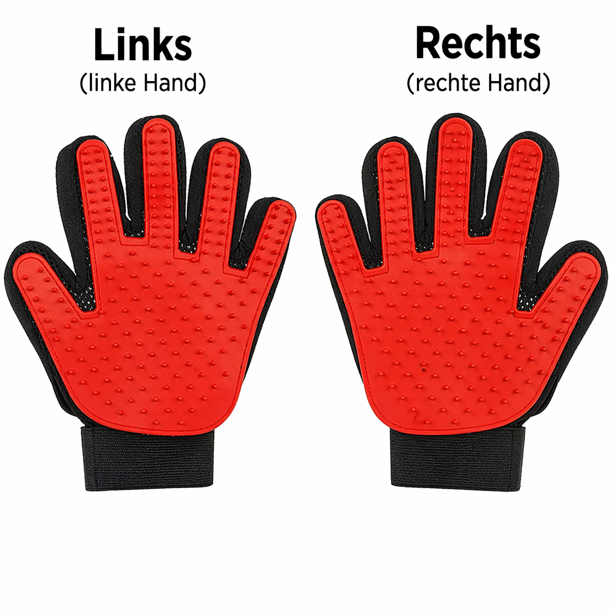 Haustier Fellpflege Handschuh – Haarentfernung & Massage für Hunde & Katzen