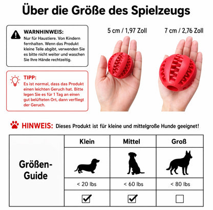 BiteBall™ – Robuster Snack- & Kauspielball für Hunde